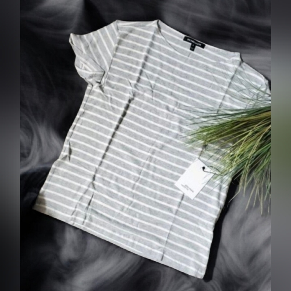 HYE PARK and LUNE Supersoft Gray & White  T-Shirt